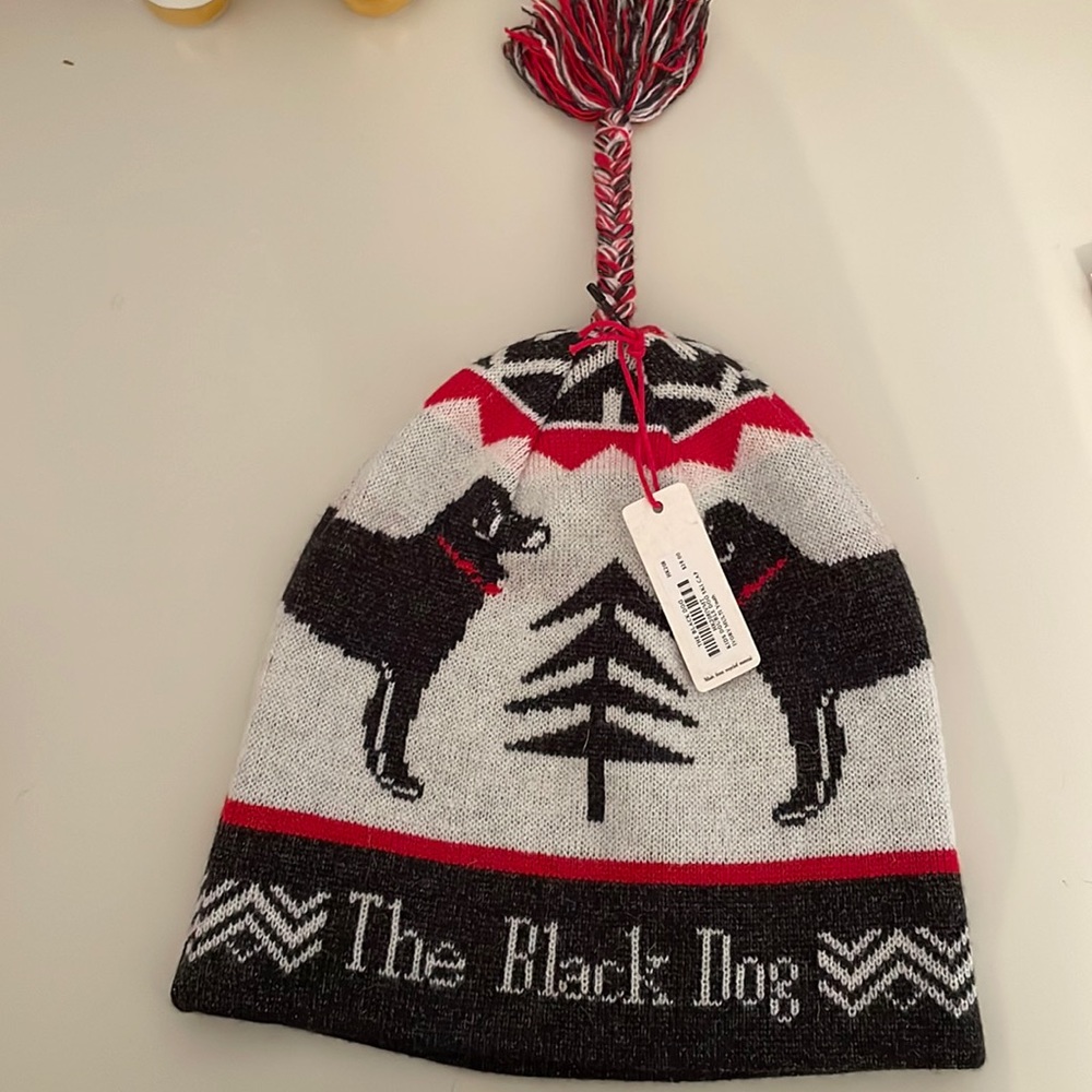 The Black Dog Kids Double Dog Ski Cap (NWT)